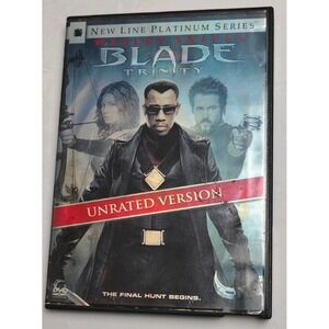 Blade Trinity Unrated DVD Wesley Snipes Ryan Reynolds Marvel Vampire Movie